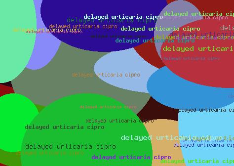 Delayed urticaria cipro